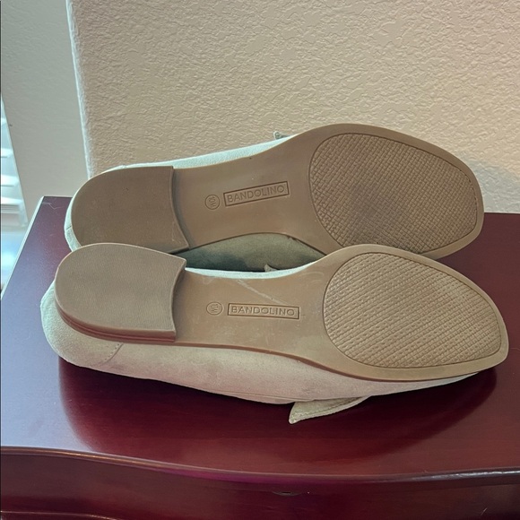Bandolino Anella 2 Sage Green Faux Suede Bow Loafers Women’s 10 M - Picture 6 of 14